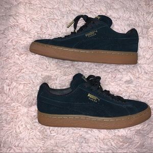 Puma suede classic gold puma black